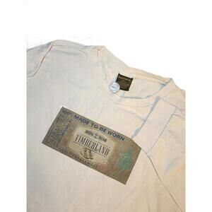 Vintage 90s Timberland Long Sleeve Outdoor T-Shirt Cream Mens XLarge Made In USA